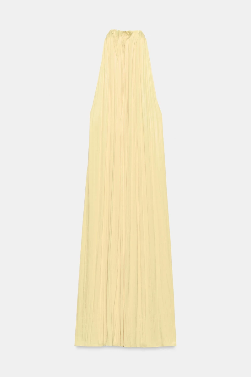 ZW COLLECTION SATIN EFFECT HALTER DRESS