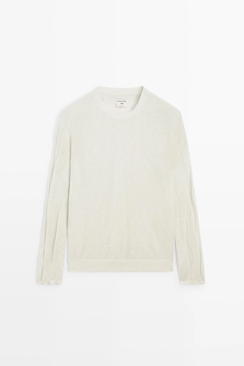 Long sleeve fine knit sweater - STUDIO