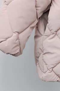 LONG RUBBERIZED PUFFER COAT