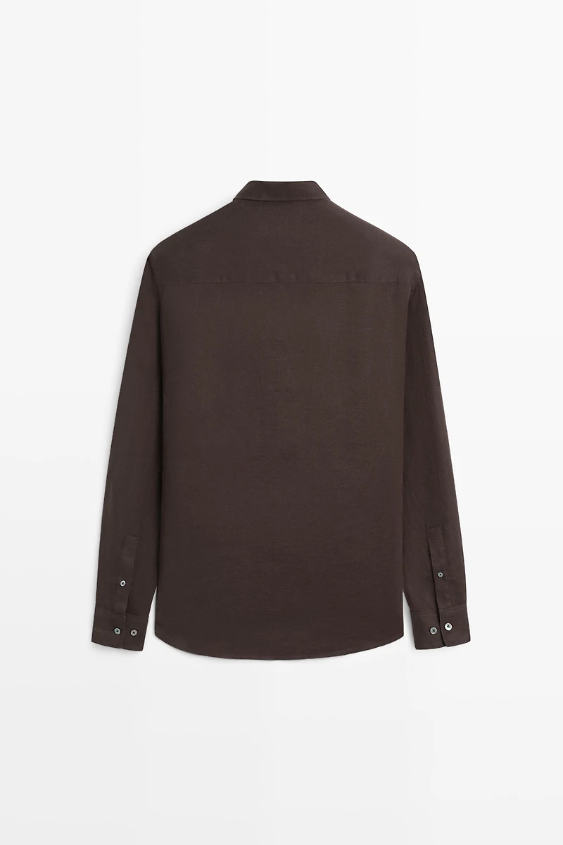 100% linen regular fit shirt