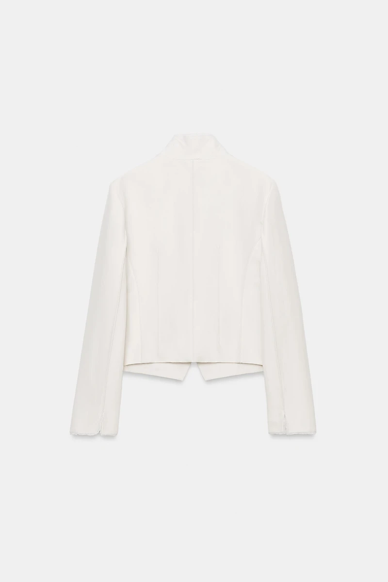 ZW COLLECTION COMBINATION TAILORED BLAZER