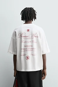 PRINTED TEXT T-SHIRT
