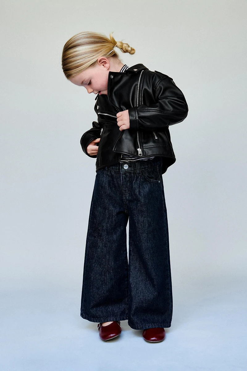 FAUX LEATHER BIKER JACKET