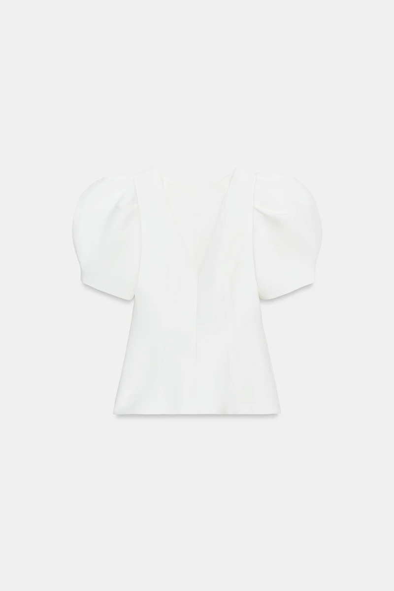 BALLOON SLEEVE TOP