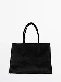 Maxi XL suede leather bag - LIMITED