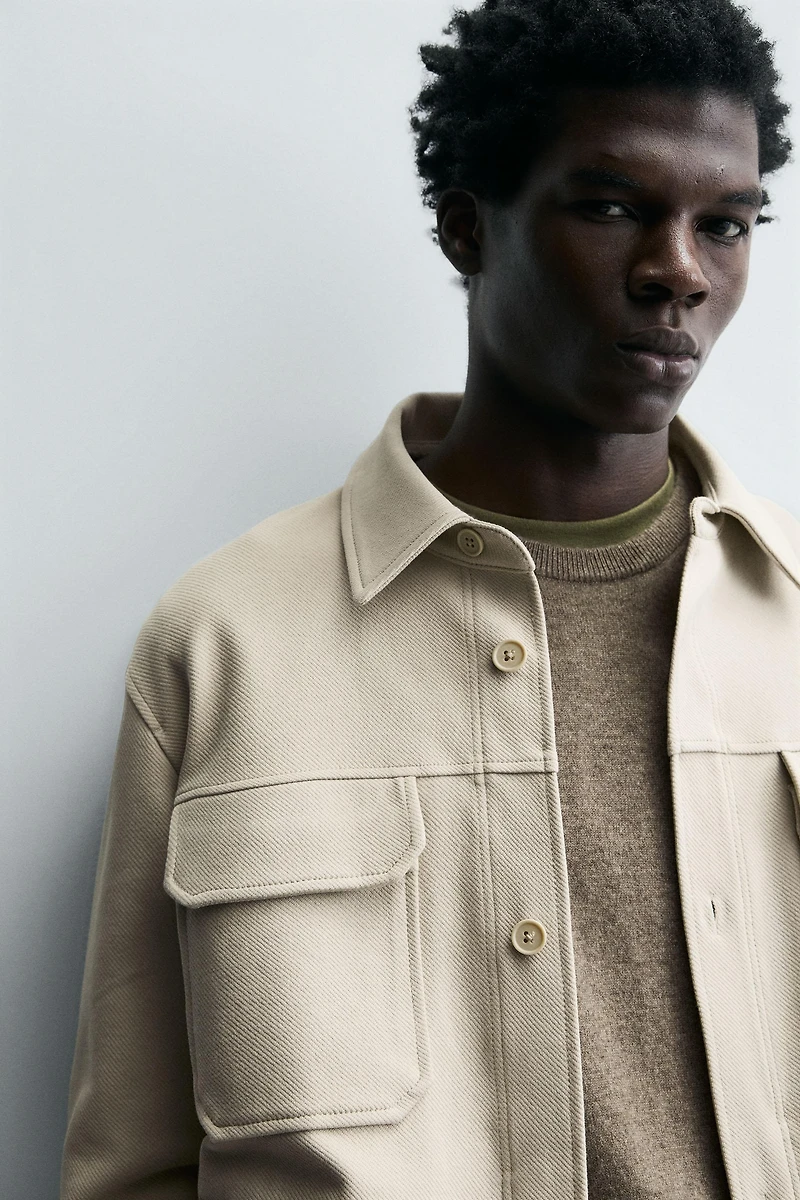 COMFORT TEXTURED OVERSHIRT