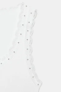 PEARL LACE TOP