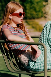 CONTRAST STRIPE T-SHIRT