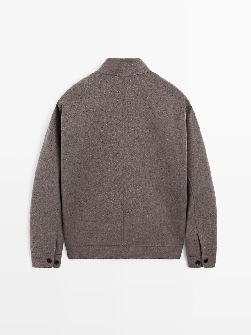 Wool blend jacket