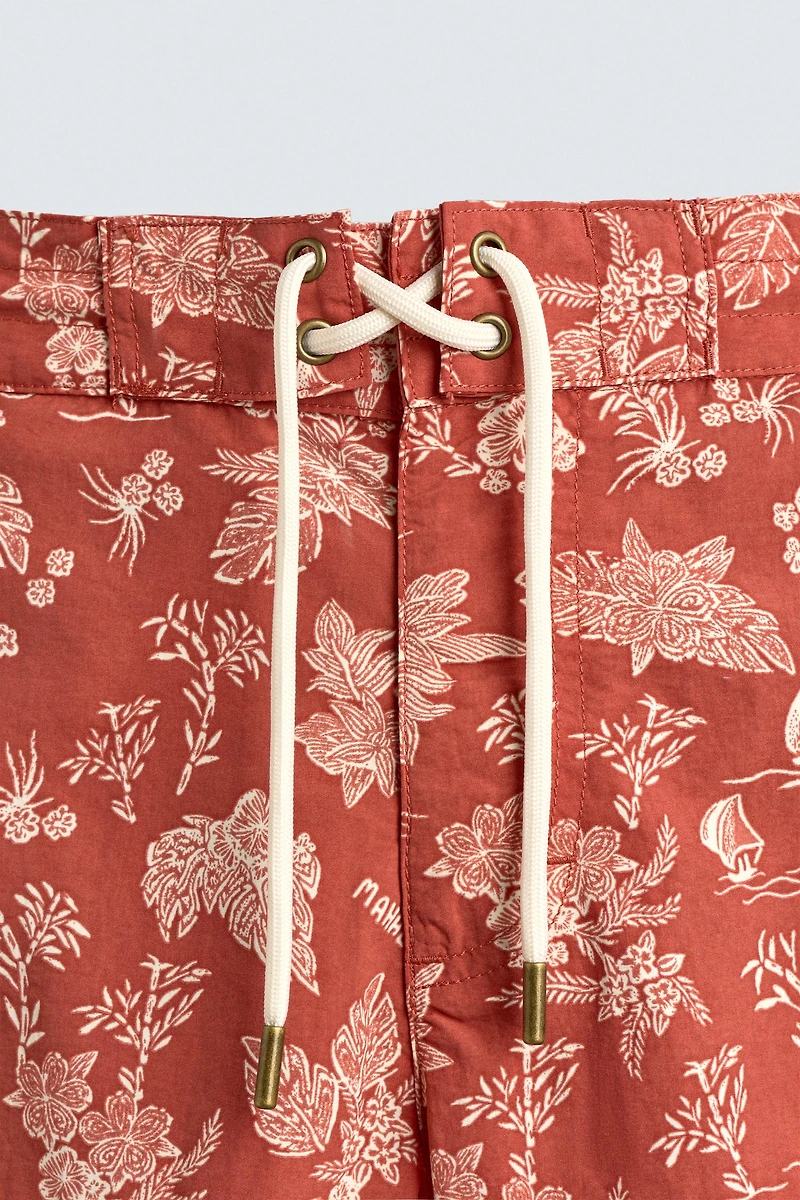LONG FLORAL PRINT SWIMSUIT
