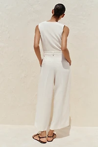 WIDE LEG VEST JUMPSUIT