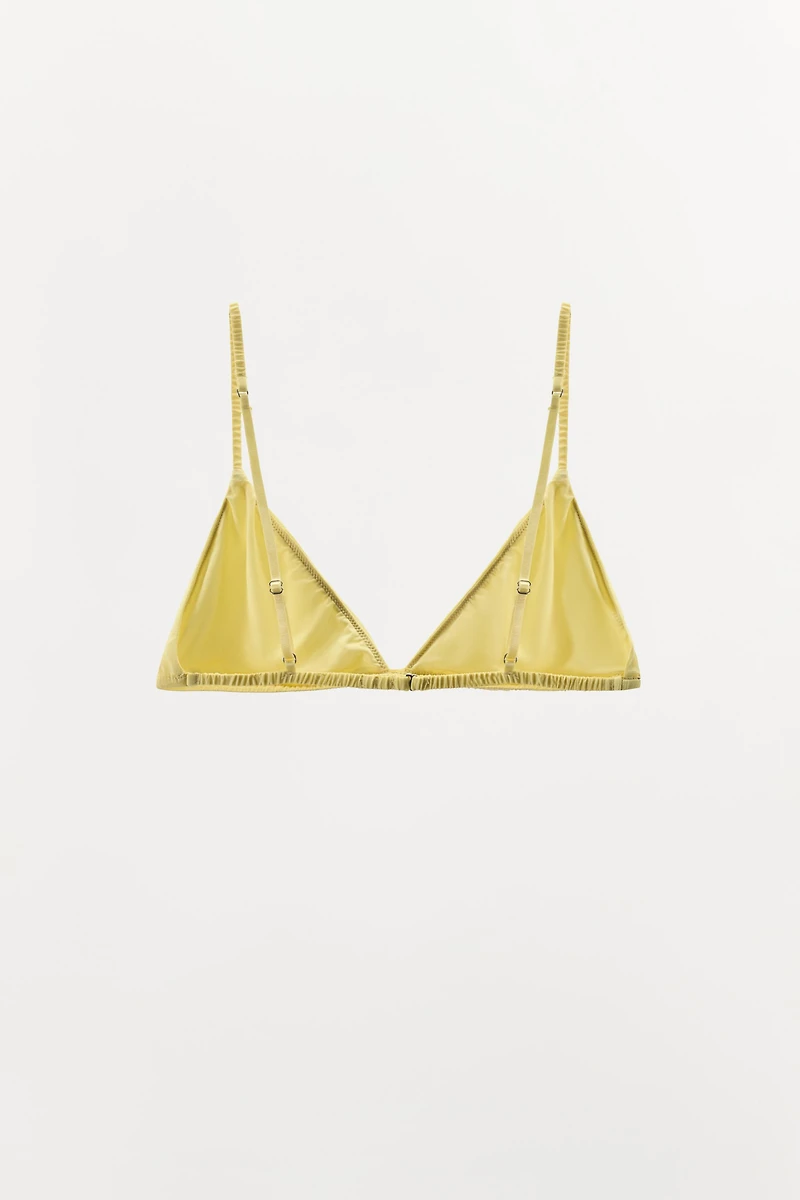 BRALETTE TRIANGLE AVEC SOIE