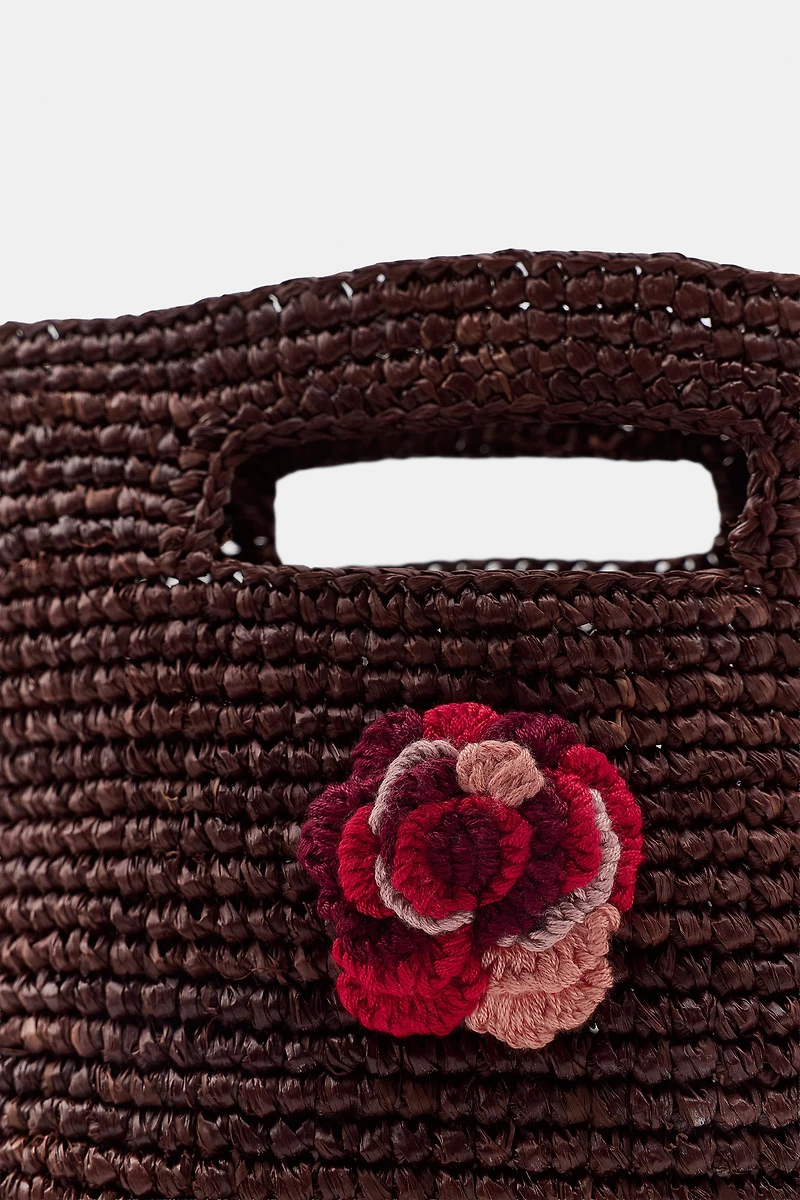 MINI CROCHET RAFFIA BAG