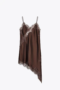 ROBE ASYMÉTRIQUE EN DENTELLE ZW COLLECTION