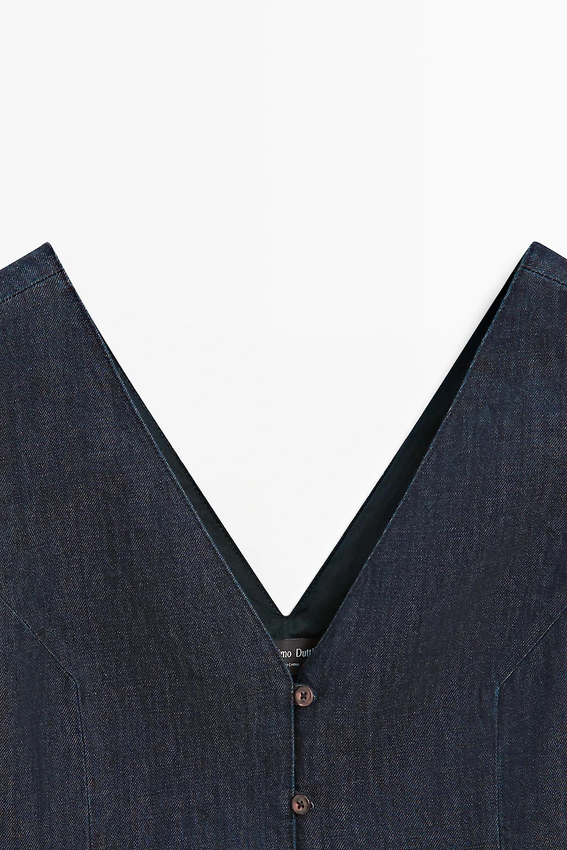 Gilet denim total look
