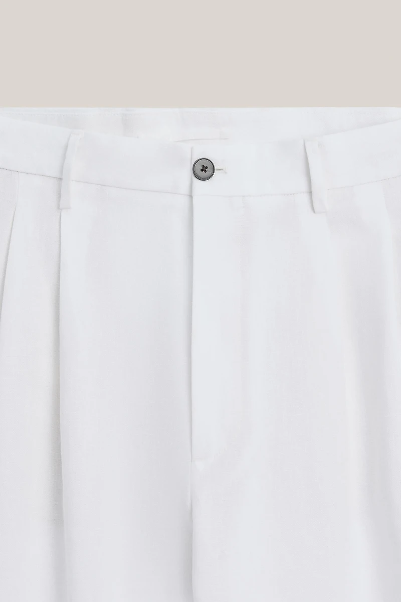 Pantalon à double pince en lin - LIMITED EDITION