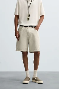 REGULAR FIT DENIM SHORTS