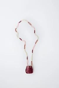 BEADED PURSE NECKLACE