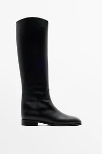 Knee-high leather boots - Made Spain