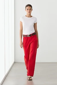 T-shirt manches courtes 100 % coton mercerisé