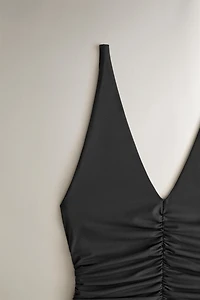 GATHERED BEACH SWIMSUIT
