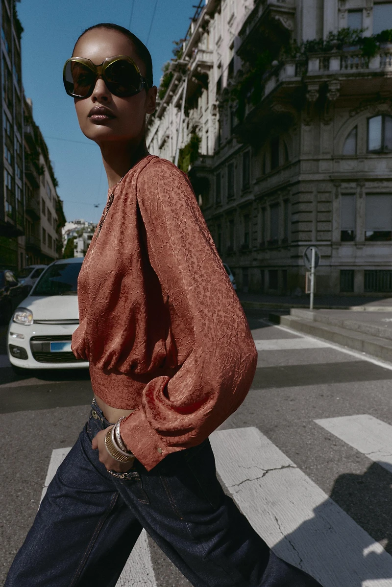 TOP JACQUARD GLOBO