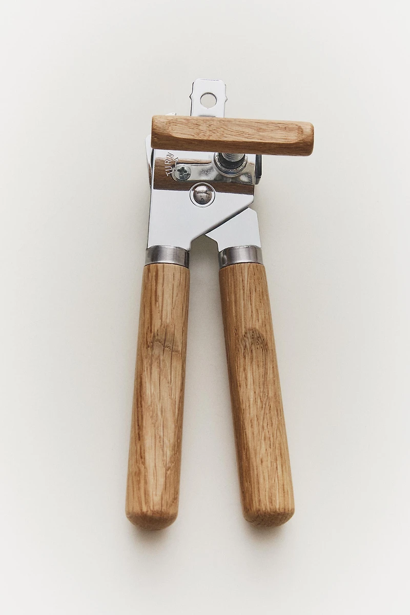 OAK WOOD MANUAL CAN OPENER