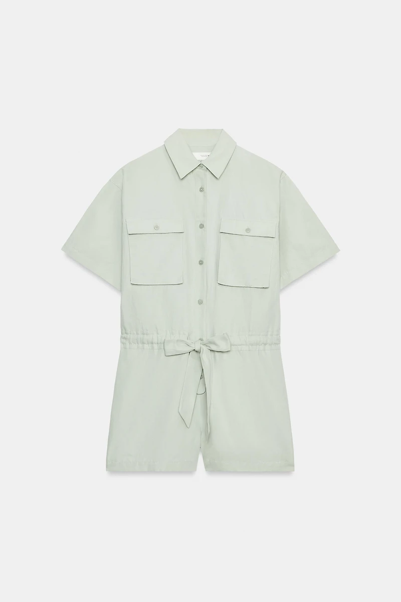 COMBINAISON CHEMISE AVEC CEINTURE ZW COLLECTION