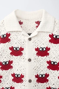 CHEMISE CROCHET CRABES