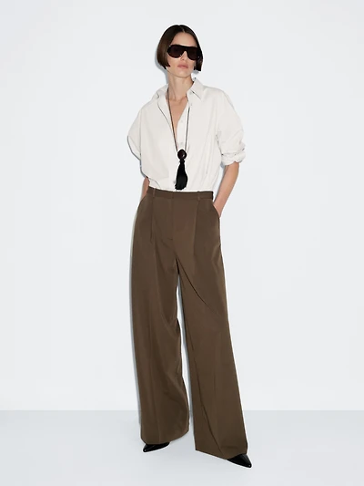 Pantalon à pinces large