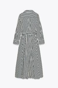 ZW COLLECTION STRIPED SHIRT DRESS