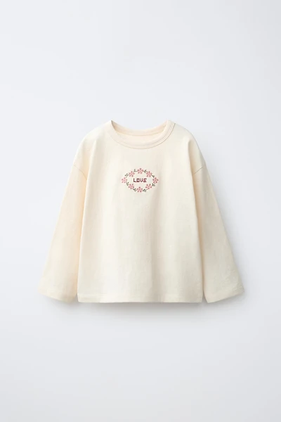 CROSS-STITCH EMBROIDERED T-SHIRT
