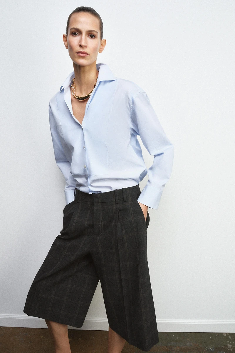 ZW COLLECTION PLAID BERMUDA SHORTS