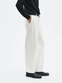 Darted wide-leg trousers - LIMITED