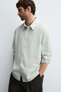 RELAXED FIT POPLIN SHIRT