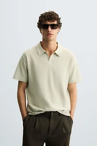 TEXTURED POLO SHIRT