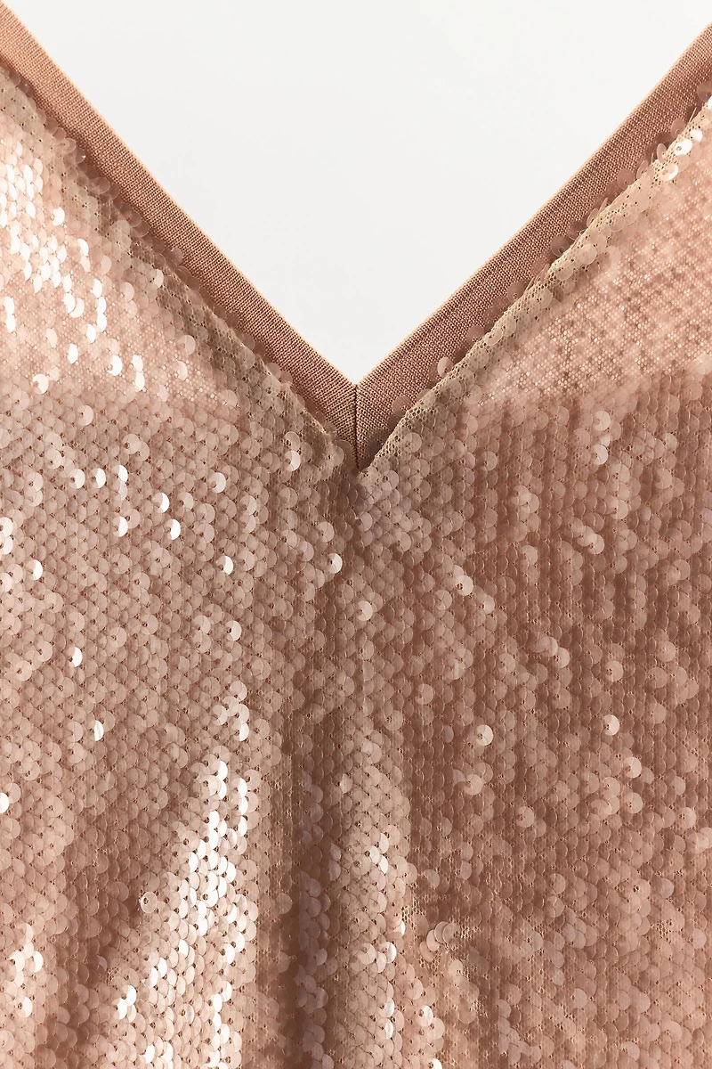 SEQUIN CAMISOLE TOP
