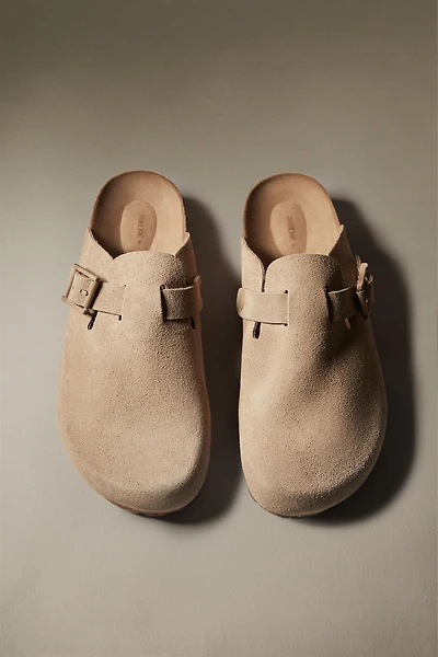 SABOTS EN CUIR BOUCLE