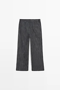 Pantalon flare cropped
