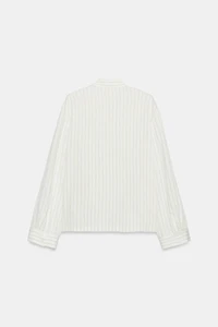 ZW COLLECTION STRIPED FIREMAN CLASP SHIRT