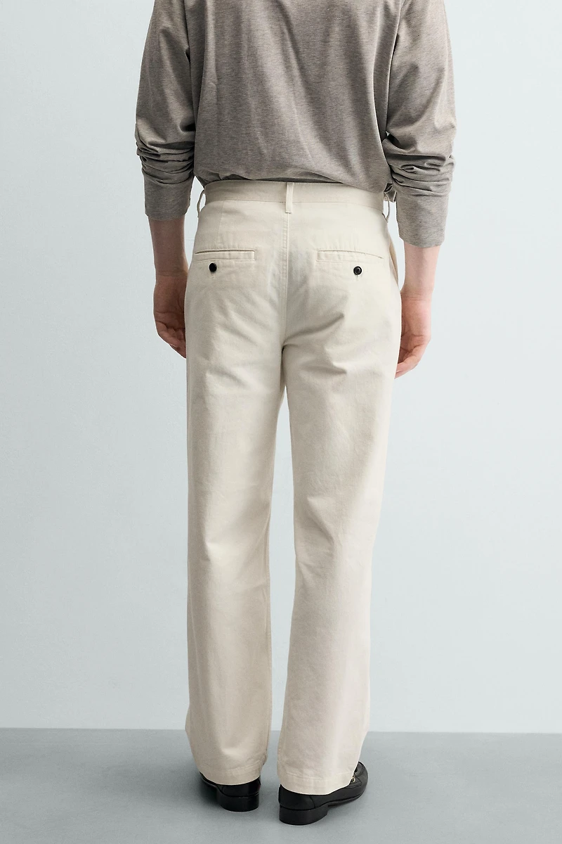 STRAIGHT FIT CHINO PANTS