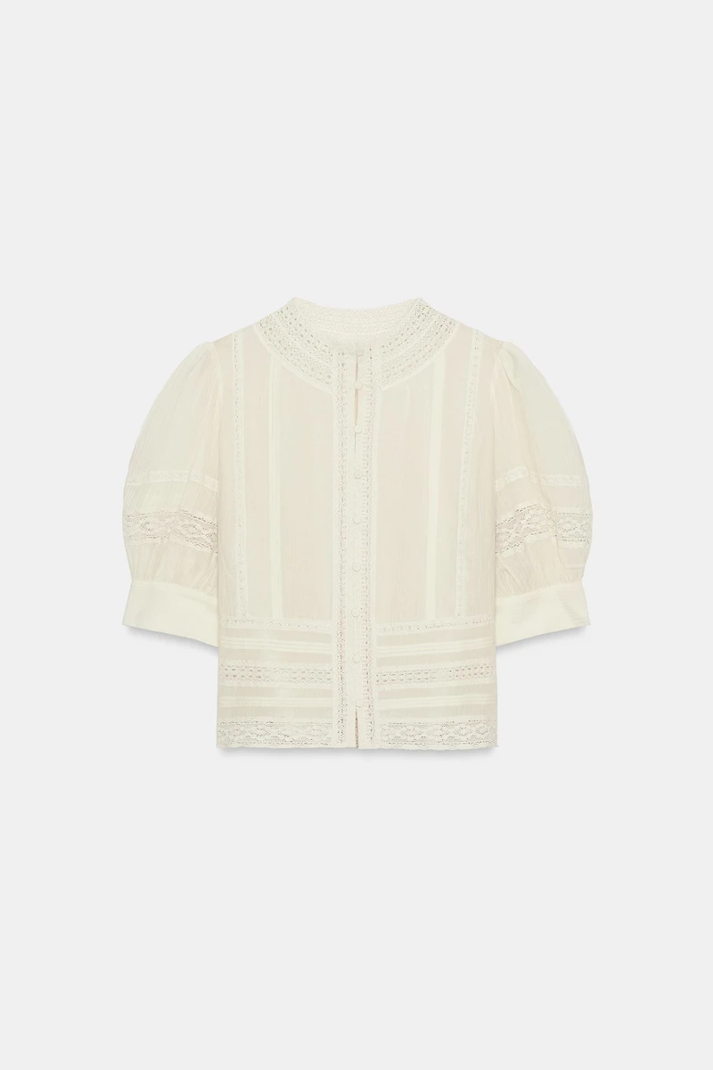 BLOUSE ROMANTIQUE EN DENTELLE ZW COLLECTION