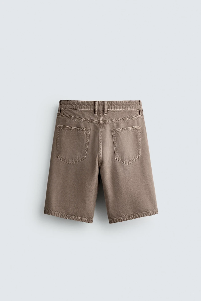 BERMUDA EN JEAN COUPE DÉCONTRACTÉE