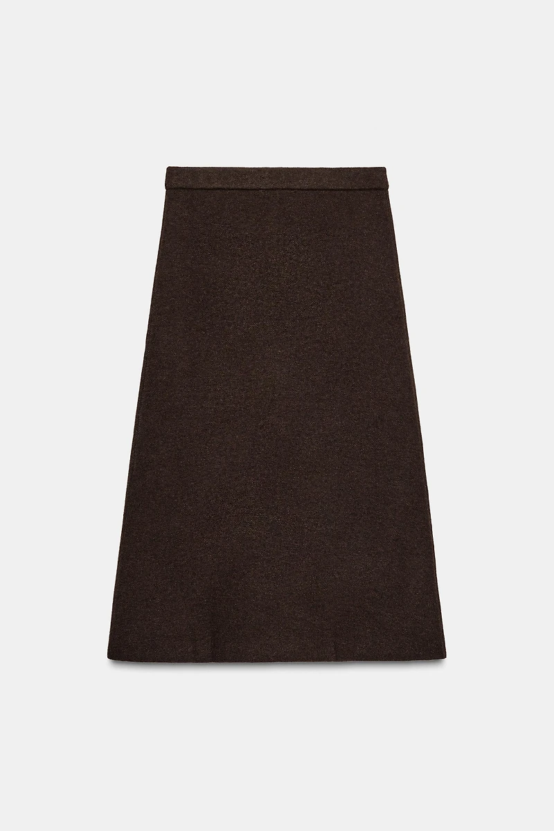 KNIT MIDI SKIRT