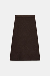 KNIT MIDI SKIRT