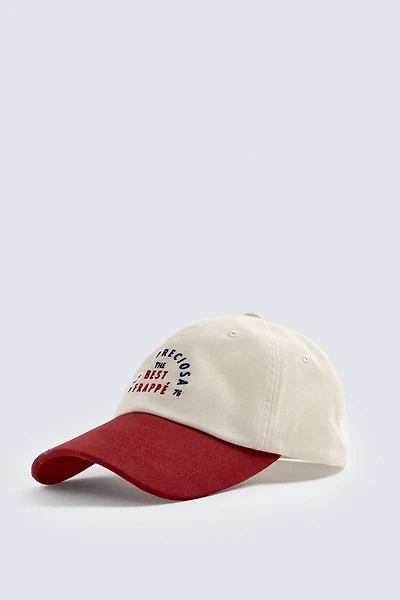 CONTRAST EMBROIDERY CAP