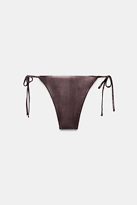 METALLIC EFFECT BIKINI BOTTOMS
