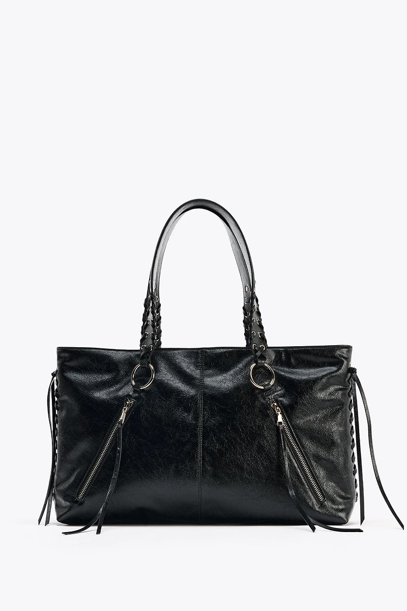 FRINGED TOTE BAG