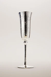MERCURIZED GLASS FLUTE CHRISTMAS GLASS