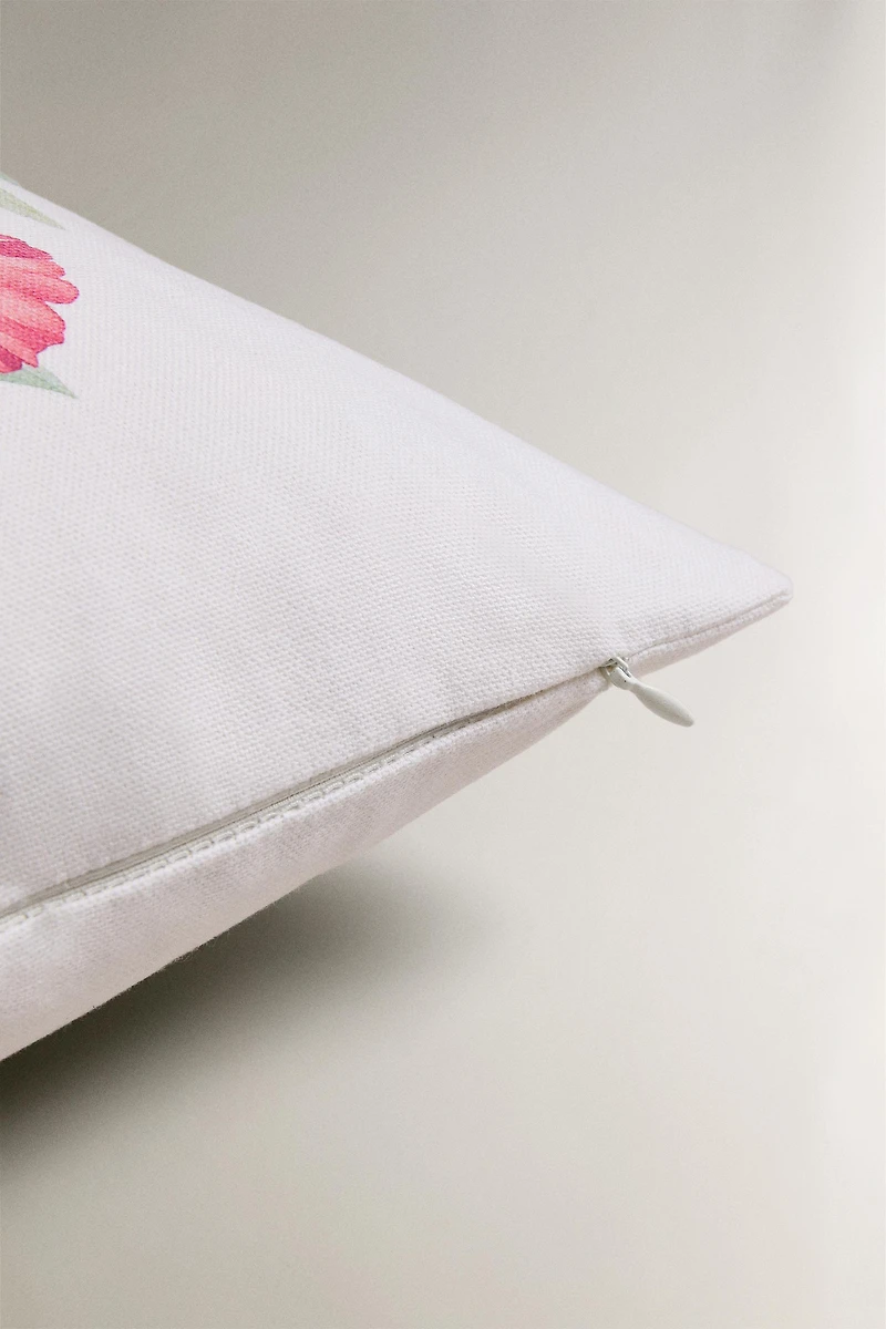 HOUSSE DE COUSSIN FLEURS